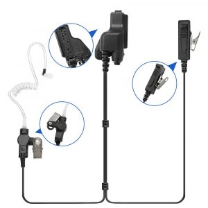 Walkie Talkie 2-wire Surveillance Earpiece for Motorola Portable Radios