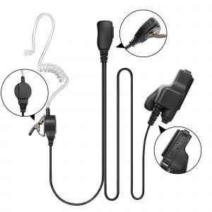 Acoustic Tube Headset PTT For Motorola Handheld Radio