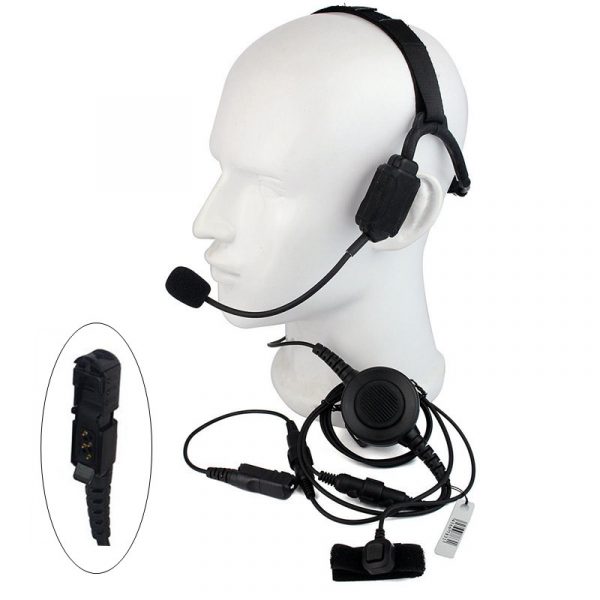 Walkie talkie Military Bone Conduction Tactical Headset boom mic For Motorola Radio XIR P6600 P6608 P6628 E8600 XPR3300 DEP570