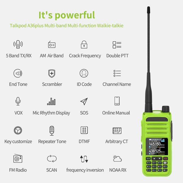 Talkpod A36plus Multi-Band Portable Radio - Image 4