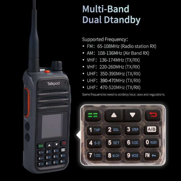 Talkpod A36plus Multi-Band Portable Radio - Image 2