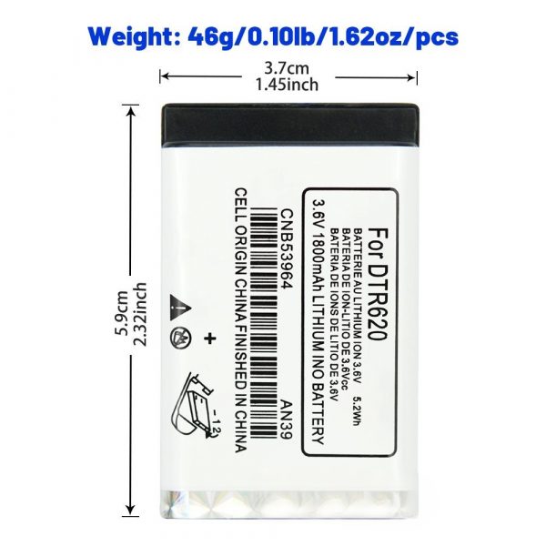 3.6V 1800mAh CNB53964 DTR-620 Battery for Motorola DTR620 DTR 620 DTR650 DTR 650 Radios Lithium Ion Battery Rechargeable - Image 5