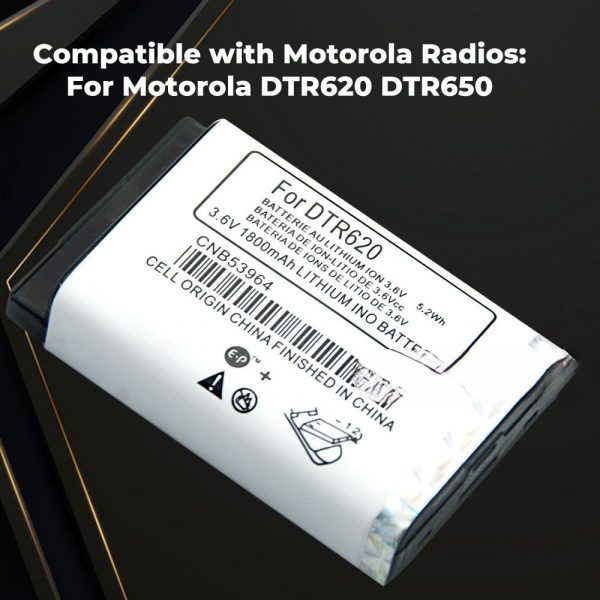 3.6V 1800mAh CNB53964 DTR-620 Battery for Motorola DTR620 DTR 620 DTR650 DTR 650 Radios Lithium Ion Battery Rechargeable - Image 3