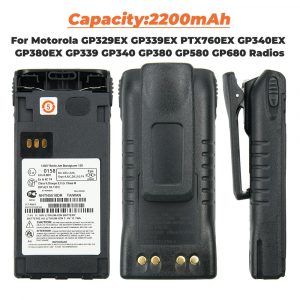 Upgrade High Capacity 2200mAh NNTN5510DR ATEX Battery for Motorola Two-way Radios