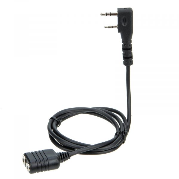 5pcs K type 2 Pin Microphone Earpiece Extended Cable for Kenwood TYT Baofeng HYT Puxing etc Radios - Image 5