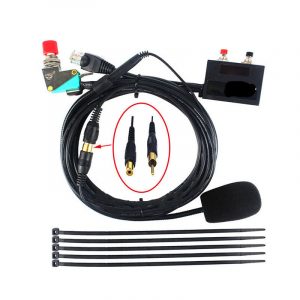 For Motorola SMP-908 Mobile Car Radio Station MR001 6-core Finger PTT MIC Headset for Retevis RT9000D