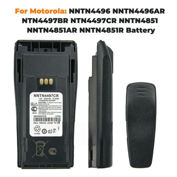 Walkie Talkie Replacement NNTN4497CR Battery for Motorola GP3688 EP450 CP140 CP040 CP200 CP380 CP160 - Image 2