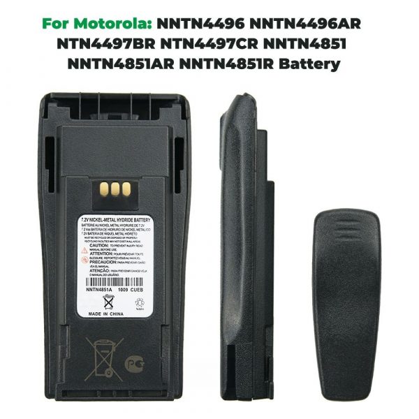 With Charger NNTN4851A Battery for Motorola CP150 CP140 CP160 CP180 CP250 GP3688 GP3188 Replacement NNTN4496 Battery - Image 3