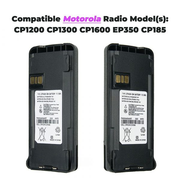 With Charger PMNN4404 PMNN4404ART Replacement for Motorola Radios - Image 2