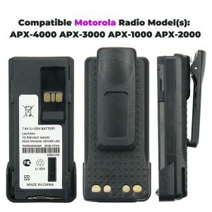 Replacement PMNN4424AR Battery for Motorola APX 1000 APX 2000 APX 3000 APX 4000 Radios