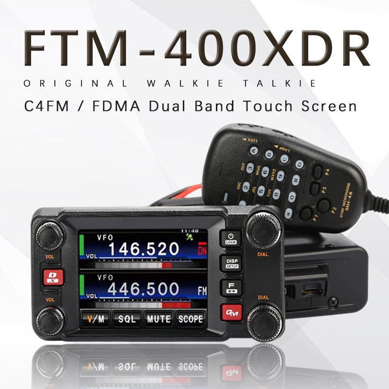 Latest Yaesu FTM-400XDR C4FM / FDMA Dual-Band Touch Screen