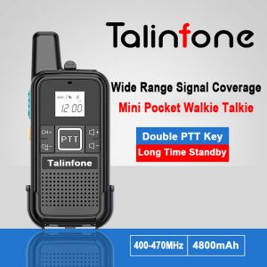 Mini Pocket Walkie Talkie Talinfone E28S Double PTT Long Time Long Range Camping Intercom