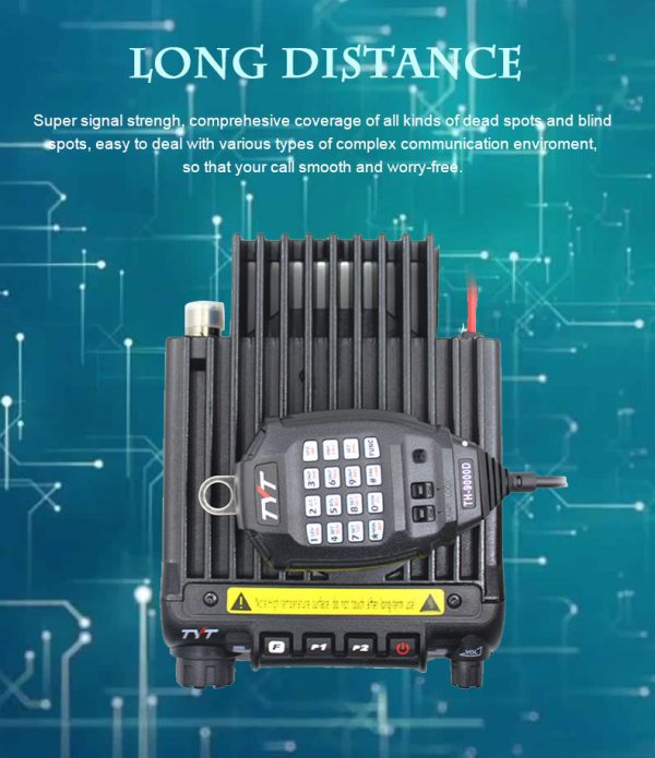 Latest Version TYT TH-9000D Mobile Radio 200CH 60W Super Power Long Distance Walkie Talkie - Image 4