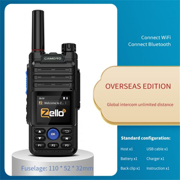 Upgraded 9600mAH 4G POC Radio Sim Card Zello PTT Network Walkie Talkie - Image 2