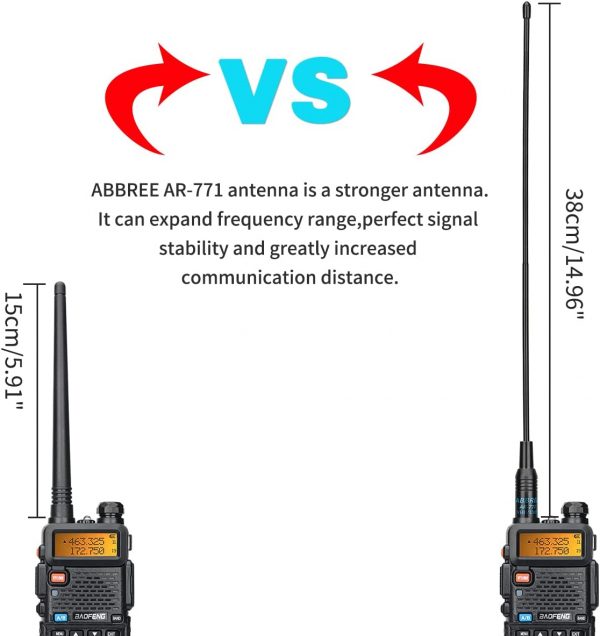 BAOFENG UV-5R 8W/5W 3800mAh High Power Ham Radio VHF&UHF Portable Two Way Radio Long Range Rechargeable Handheld Radio CB Radio - Image 2