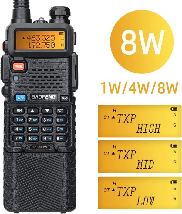 BAOFENG UV-5R 8W/5W 3800mAh High Power Ham Radio VHF&UHF Portable Two Way Radio Long Range Rechargeable Handheld Radio CB Radio - Image 3