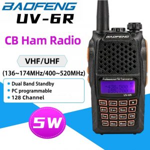 Baofeng UV-6R Dual Band CB Ham Radio Baofeng UV6R UHF/VHF Portable FM Transceiver