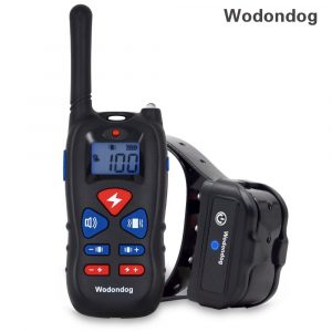 Dog Training Collar with Remote Transmitter Electric Shock collar Vibration sound Light Modes Waterproof Bark Collar