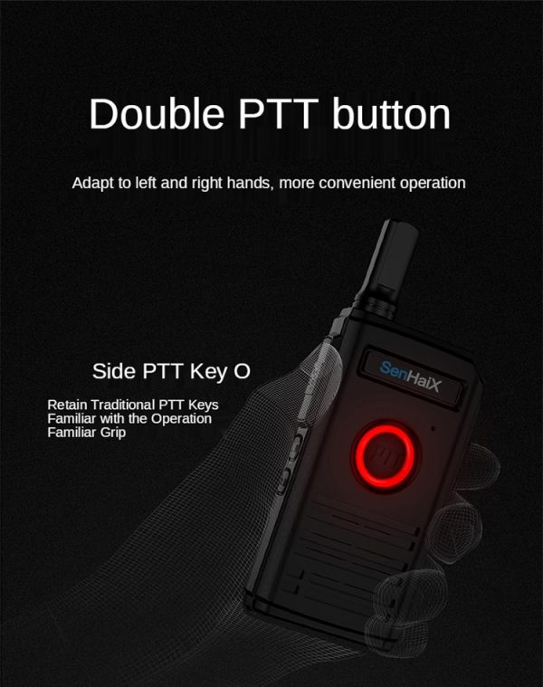 2pcs SenHaiX 1510 UHF 400-470MHz Thin Lightweight Small Mini Radio Dual PTT Hotel Outdoor Two Way Ham Radio - Image 5