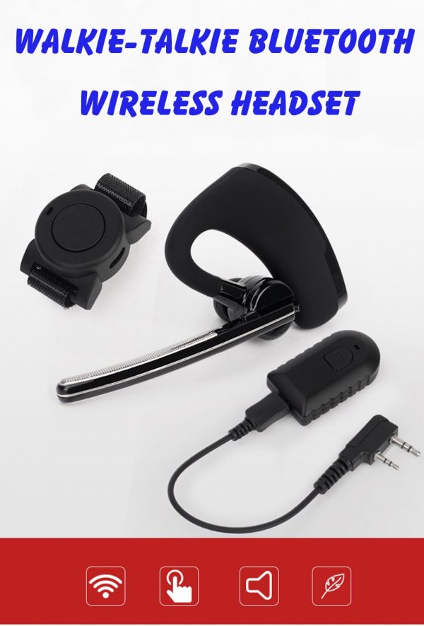 Walkie Talkie Wireless Bluetooth Headset Two Way Radio Wireless Headphone BT Earpiece For Yaesu Vertex VX-6R VX6R VX7R FT-270 - Image 6