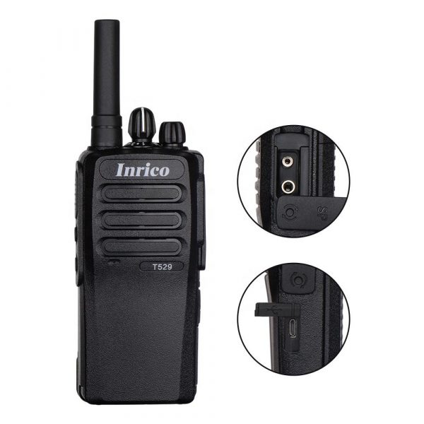 Inrico T529 Government Network Radio 4G LTE PoC Radio SIM card with GPS Button PTT Over Cellular CE FCC ROHS - Image 2
