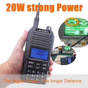 NEW LEIXEN UV-25D Walkie Talkie 20W Dual Band 136-174 & 400-470MHz Radio Long distance Amateur Radio