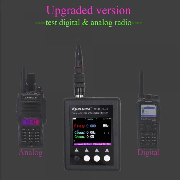 New Version SURECOM SF-401Plus Digital Radio Frequency Counter with CTCCSS/DCS Decoder - Image 2