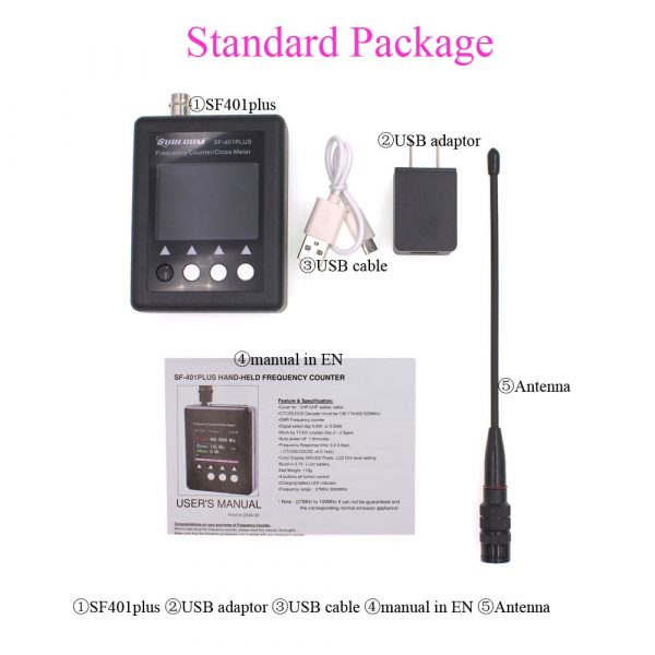 New Version SURECOM SF-401Plus Digital Radio Frequency Counter with CTCCSS/DCS Decoder - Image 5