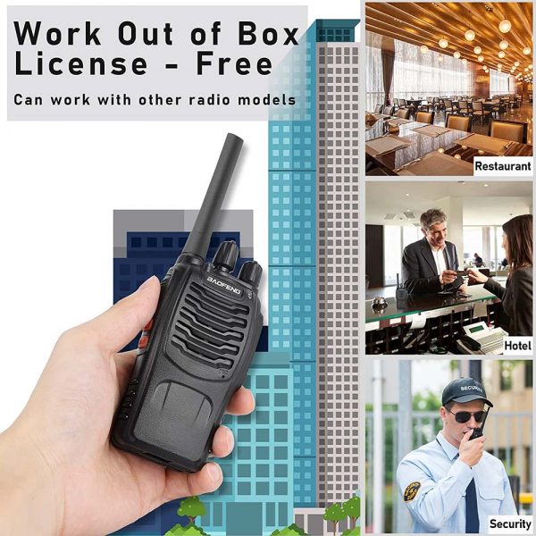 2Pcs License Free Baofeng BF-88E PMR446MHz Two Way Radio A pair Baofeng PMR Walkie Talkie with Earpieces - Image 3