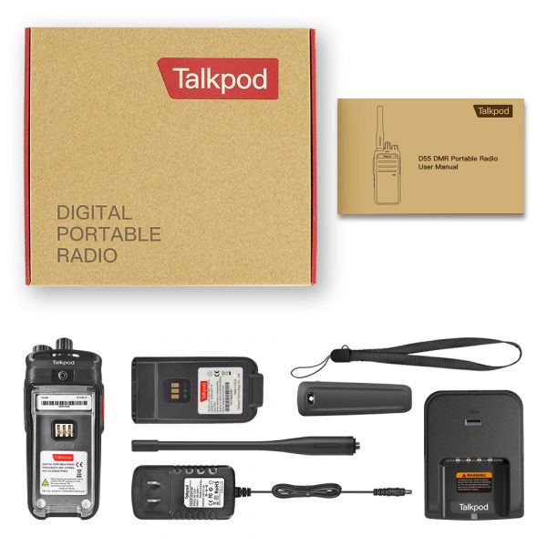 Talkpod D55 DMR Professional UHF Digital Portable Radio With LCD Display 6 Keypad - Image 6