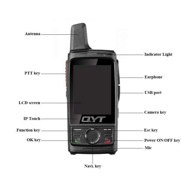 QYT Q8 4G Sim Card Walkie Talkie with Touch Screen Android System - Image 5