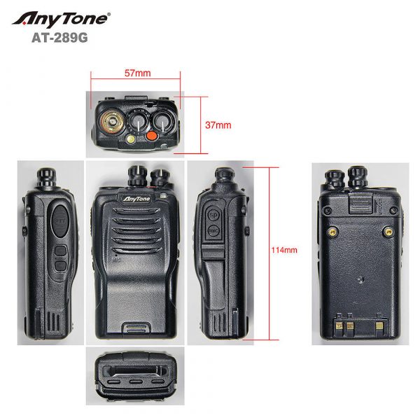 Anytone AT-289G Professional Walkie Talkie 128 Channels UHF VHF Anytone AT 289G Two way Radio - Image 4