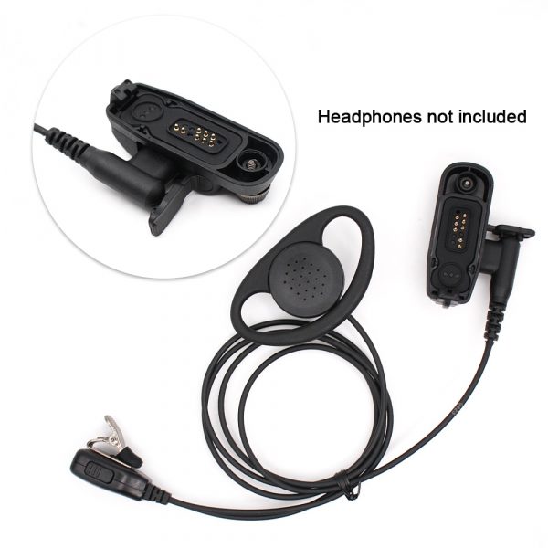 Headphone Audio Adapter for Motorola Radio DP4400 DP4600 DP4800 DP4601 DP3600 DP3601 DP3400 Connector Converter Fit 2 Pins Earpiece - Image 2
