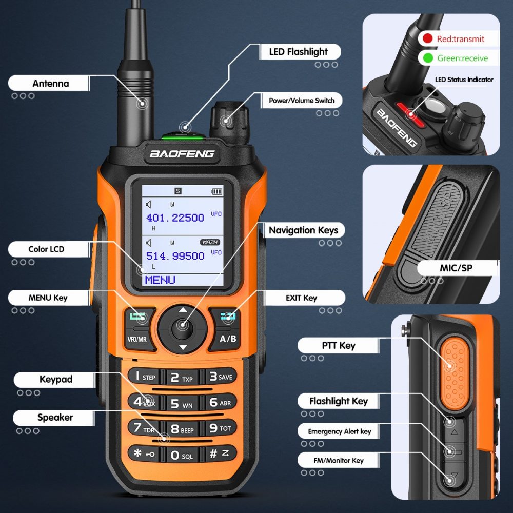 Baofeng UV-21 Pro 10W Type-c Amateur Two-Way Radio - Image 3