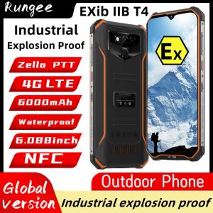 Rungee 819 Explosion Proof Zello PTT Phone IP68 Waterpoof Rugged Outdoor 4G LTE 6G+128G GPS Android 11 PTT Octa Core NFC OTG