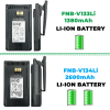 NEW 1380mAh Spare Replacement Rechargeable Battery for Vertex Yaesu Two way Radios With Belt Clip - Image 2