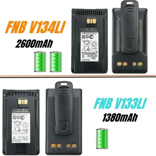 Belt Clip 2600mAh AAJ68X001 FNB-V133Li FNB-V134Li Rechargeable Battery for VERTEX VX-261 VX-451 VX-456 VX-530 EVX-231 EVX-531 Radios - Image 2