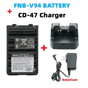 Desktop Battery Rapid Charger +Battery FNB-V94 for Yaesu Radios FT-60R FT-270R Vertex Vx-168 VX-180 VX-120 HX600S etc