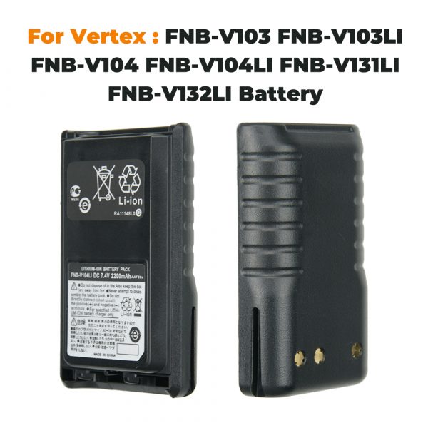 FNB-V104Li FNB-V104 2200mAh Li-lon Battery for Yaesu Vertex VX-230 VX-231 VX-231L Radios Rechargeable Battey - Image 2