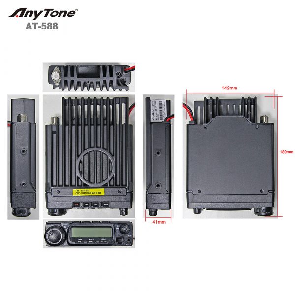 Anytone AT-588 VHF 220-260MHz Vehicle Mounted Mobile Radio Transceiver Anytone AT588 - Image 3
