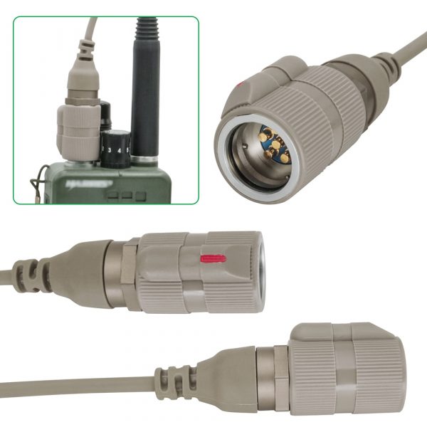 Tactical Headset U94 Ptt RAC with 6 Pin Connector for AN/PRC 148 & PRC 152 Walkie-talkie - Image 3