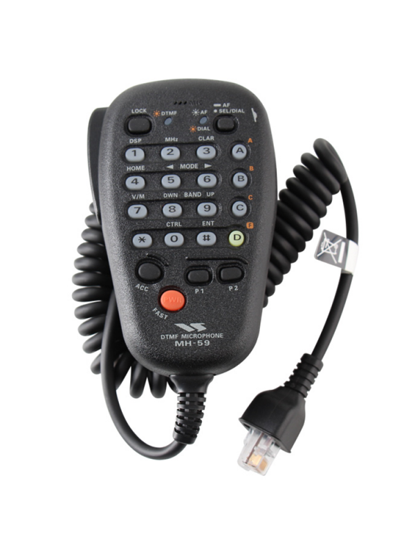 Yaesu MH-59A8J DTMF MH-59 PTT Microphone Portable Speaker Microphone for YAESU FT-857D/897D Radio
