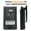 Batteries Charger Rapid Desktop for Vertex Standard VX450 VX451 VX454 VX459 etc Battery with Belt Clip 2400mAh - Image 4