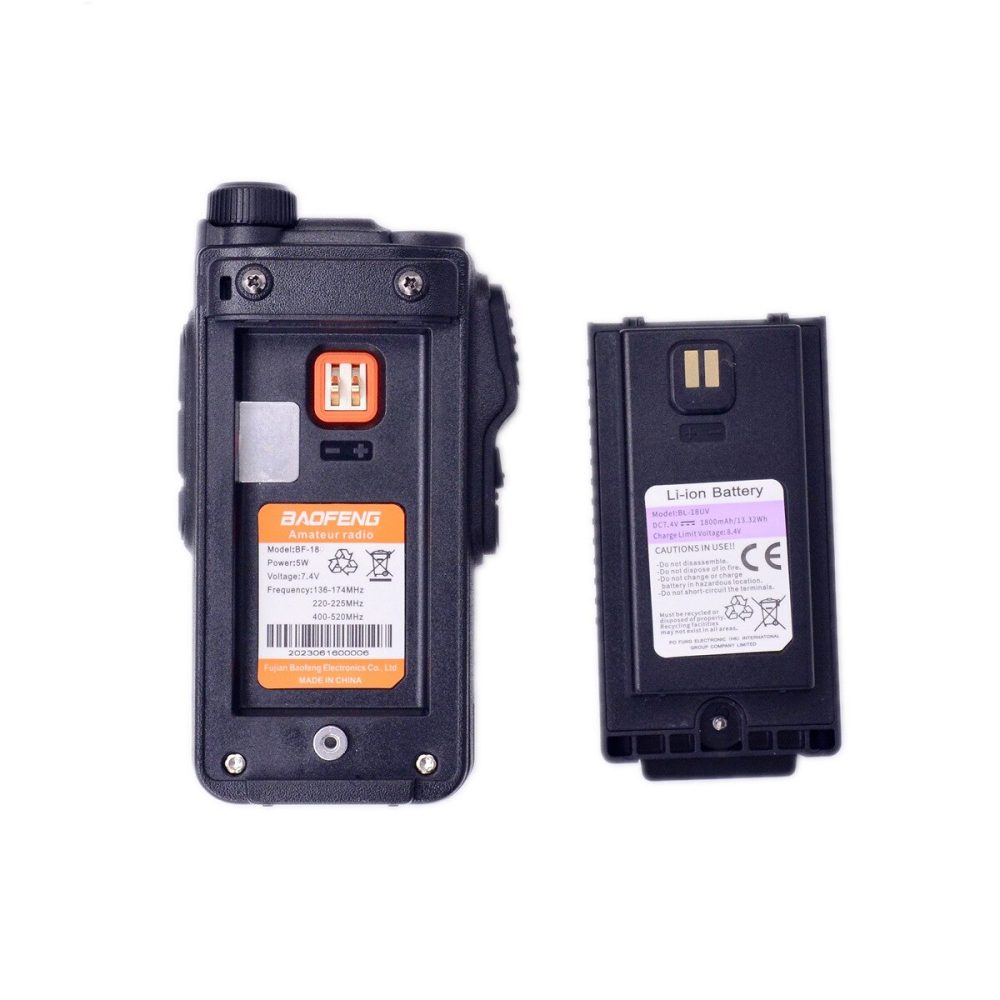 2023 BAOFENG BF UV18L Tri Band Amateur Radio High Power Waterproof Type C Wireless Communication - Image 5