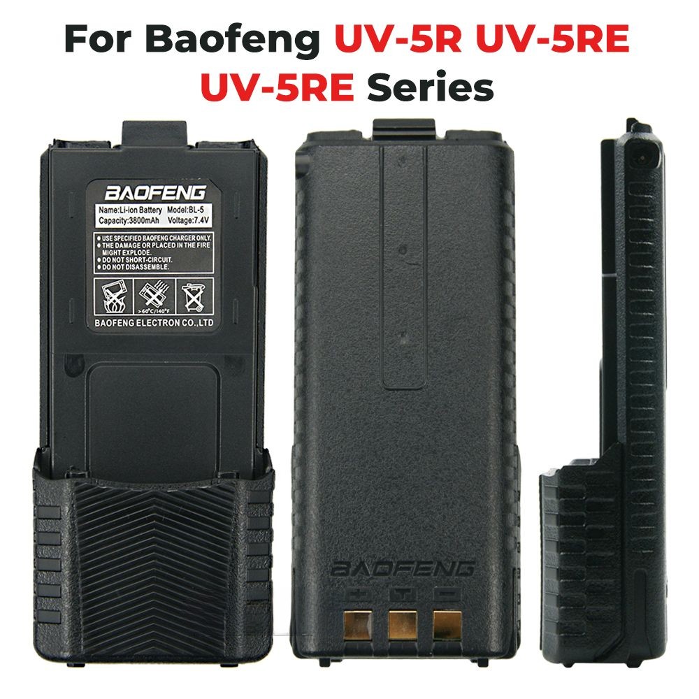 3800mAh Battery for BaoFeng UV-5R UV-5RB UV-5RE UV-5RE+ UV-5RA BF-F8 UV5R-III Radio