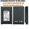 Vertex VX231 VX228 VX230 VX234 etc Radio Rechargeable Battery Replacement Batteries