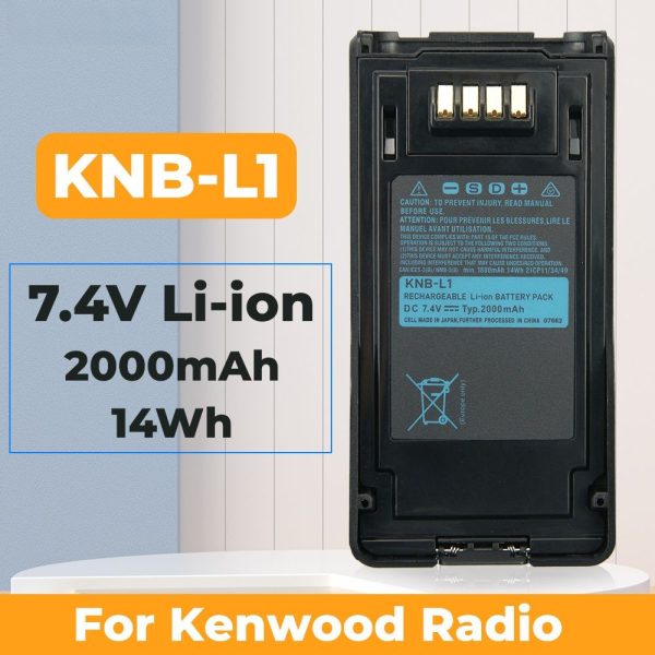 2000mAh KNB-L1 Battery for Kenwood VP6430 TK-5320 NX-5000 NX-5200 NX-5300 NX-5400 Series Two Way Radios Replacement Battery