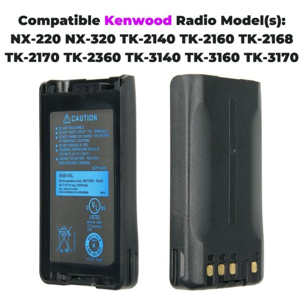 Desktop Battery Charger with Battery for Kenwood TK-3360 TK-3160 TK-2170 TK-3173 TK-3170 TK-2360 NX-320 TK-3140 TK-2160 - Image 4