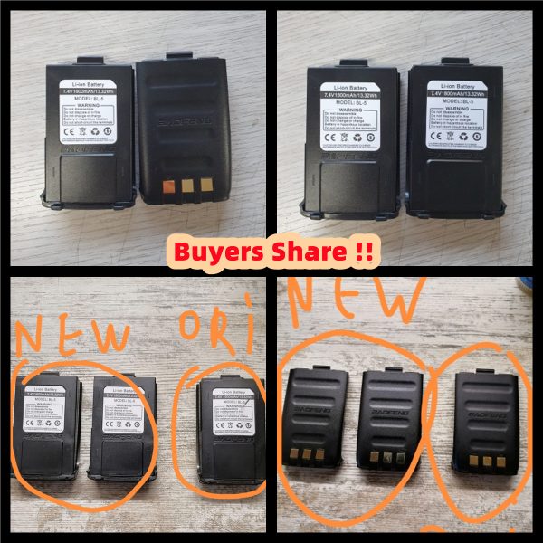 Original 7.4V 1800mAh Battery for Baofeng GT-3 GT-3TP GT3 GT3TP GT-3 Mark-II III Two Way Radio Replacement Walkie Talkies Battery - Image 5