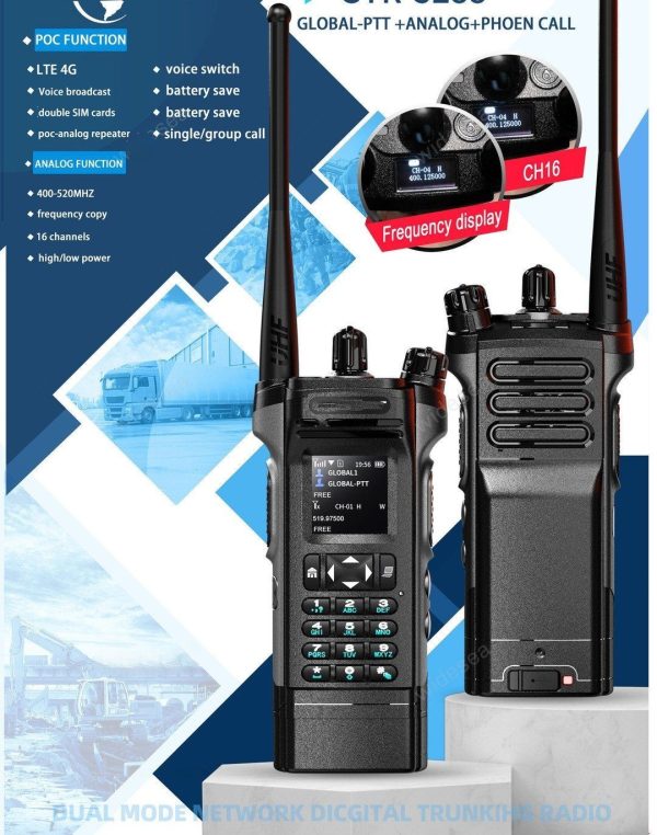 Military Intercom XL6500 GPS POC UHF 4G LTE SIM Card Two-way Radio Long Range Phones Telecommunications Police - Image 2